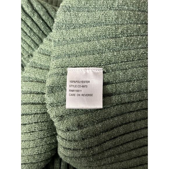 Anthropologie Dress Medium Womens AMADI Green Knit Ribbed Backless Midi Maxi - Picture 8 of 8